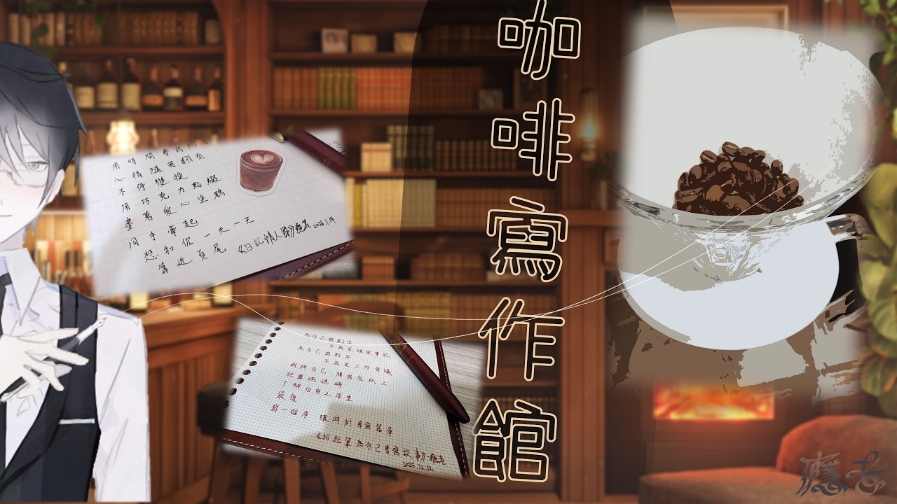 【咖啡寫作館】今天泡杯咖啡 寫寫字 聊聊天 #上癮中 #VTUBER #線上咖啡館