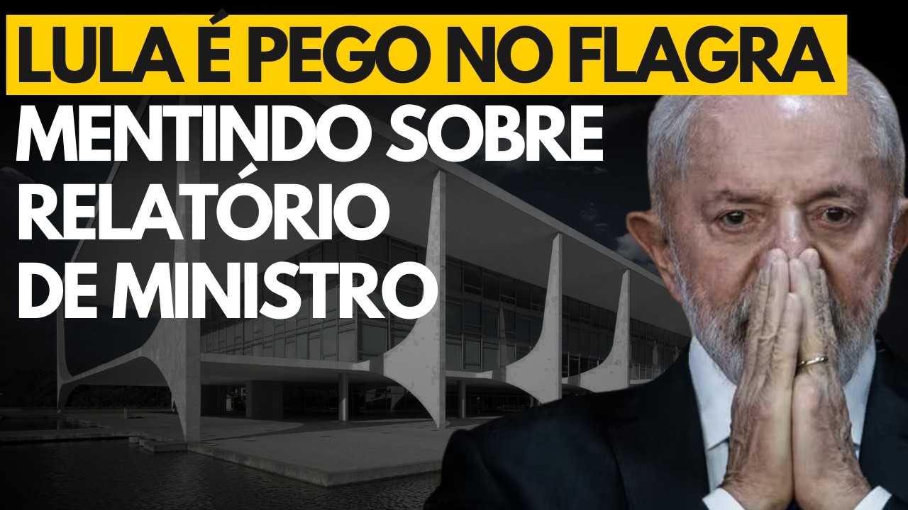 Lula é PEGO NO FLAGRA mentindo sobre relatório de ministro em 1ª aparição após derrota do filho