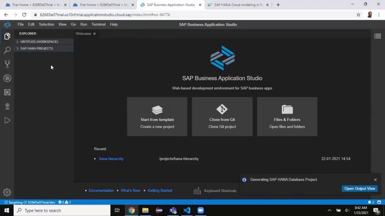 HANA Cloud Learning: Part 4: modeling in Business Application Studio