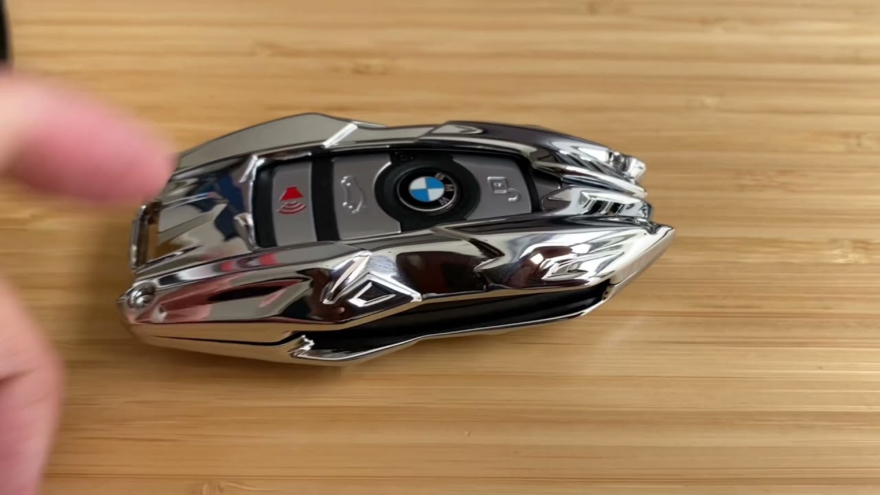 BMW Key Fob Cover, Metal Alloy Fob Case