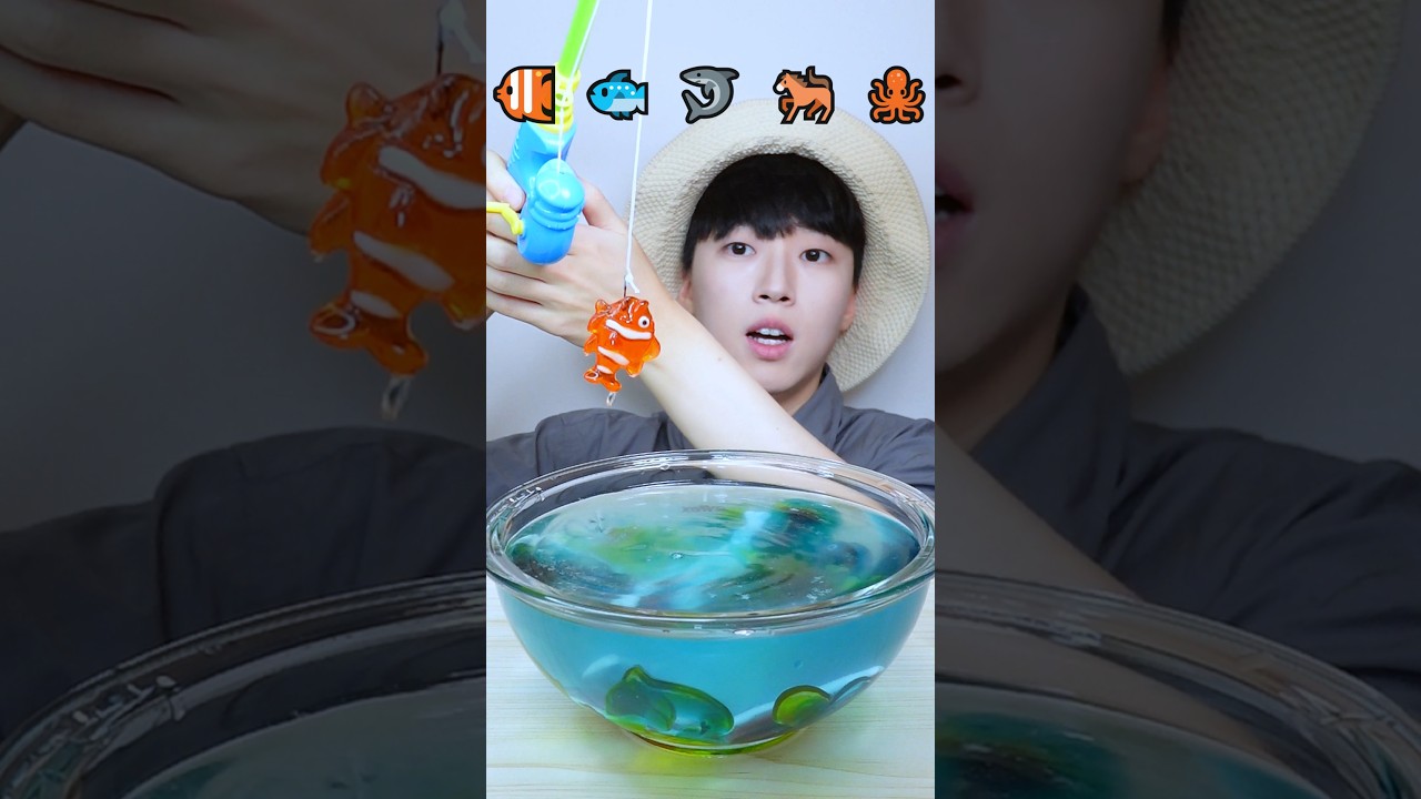 낚시해서 젤리 물고기 잡아 먹자!🐠 니모..!?
