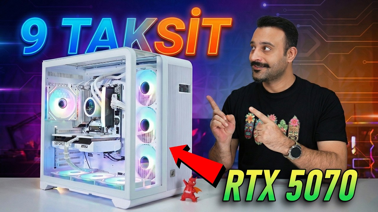 9 TAKSİT, 0 BAHANE MSI RTX 5070 BEYAZ PC