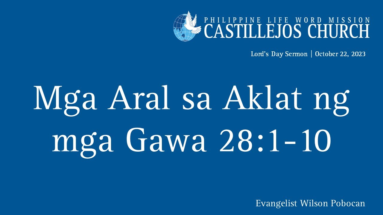 Mga Aral sa Aklat ng mga Gawa 28:1-10