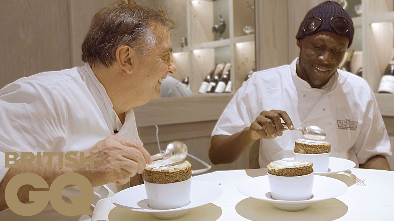 Stormzy and Raymond Blanc make pistachio soufflé | British GQ