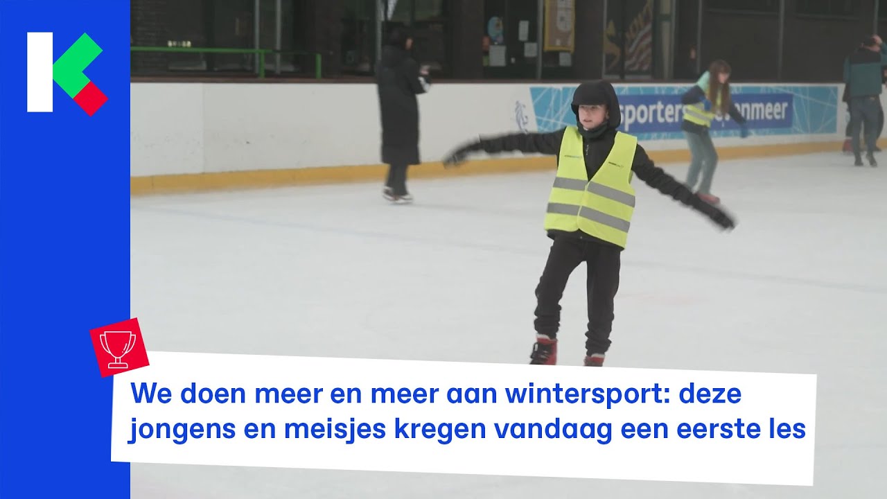 We doen meer en meer aan wintersport: deze jongens en meisjes kregen vandaag een eerste les
