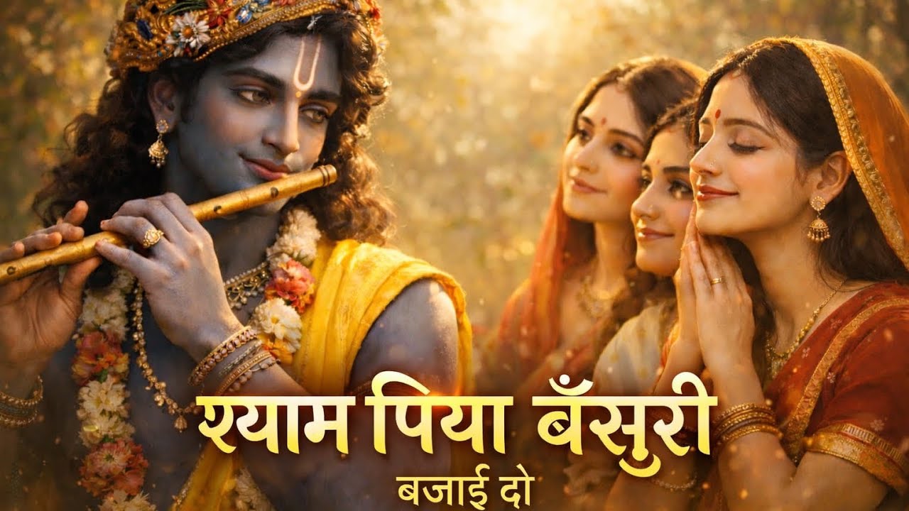 श्याम पिया बाँसुरी बजाइ दो | Shyam Piya Bansuri Bajai Do | Krishna Bhajan | Rajjan Saral