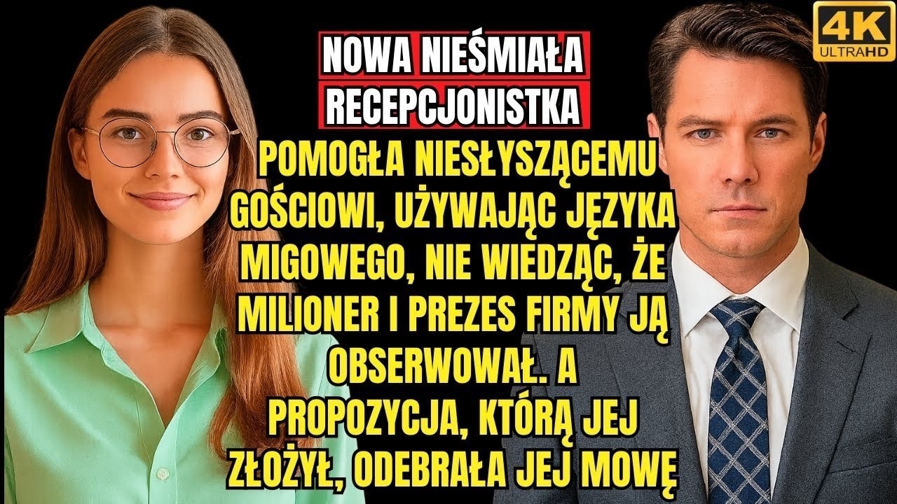 RECEPCJONISTKA PRZYWITAŁA NIESŁYSZĄCEGO GOŚCIA W JĘZYKU MIGOWYM    NIE ZDAJĄC SOBIE SPRAWY, ŻE