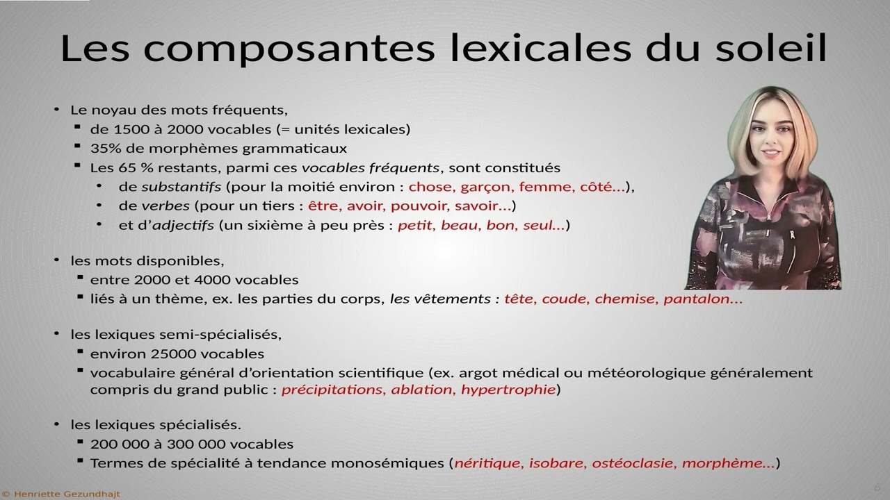 Étude du lexique