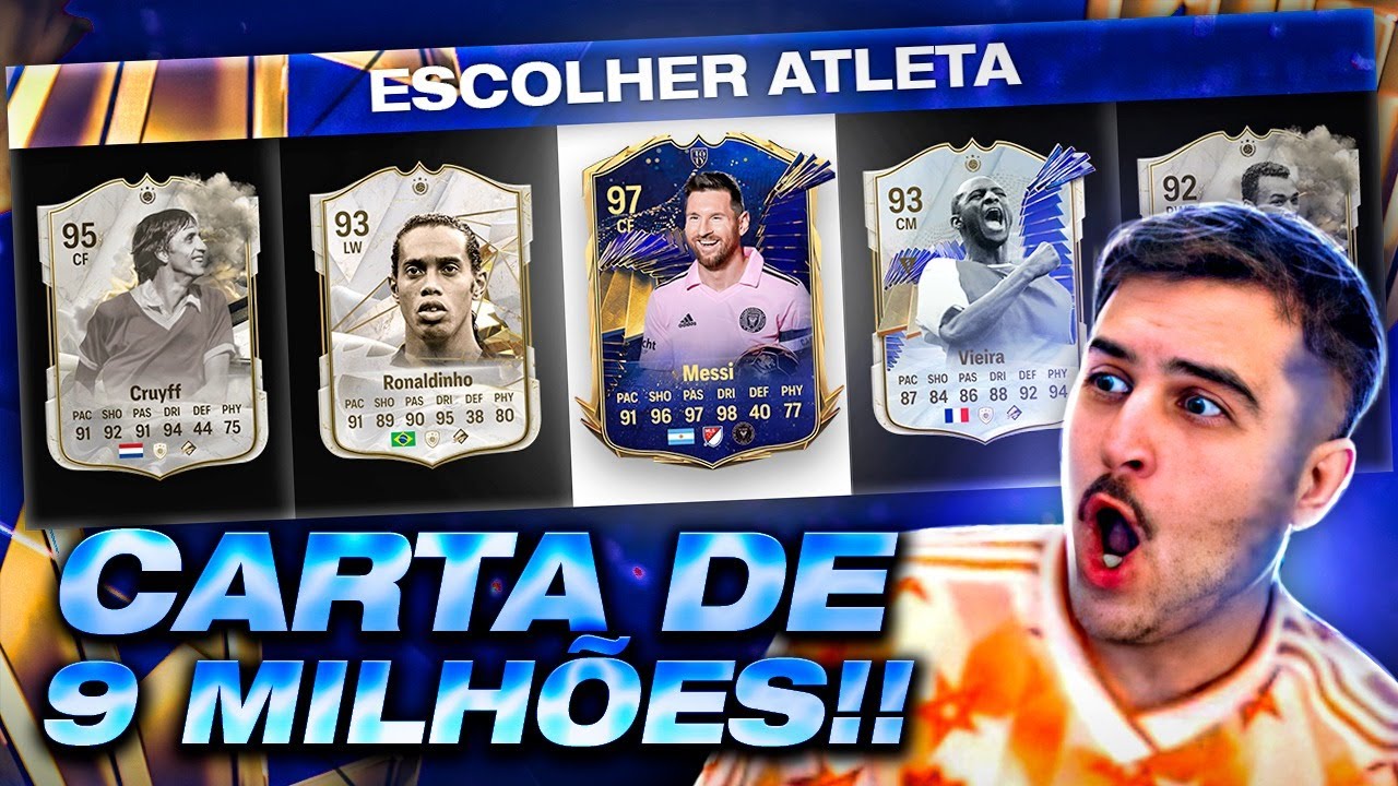 LIONEL MESSI 97 E VIEIRA TOTY NO DRAFT DOS SONHOS DO BANQUETA!!