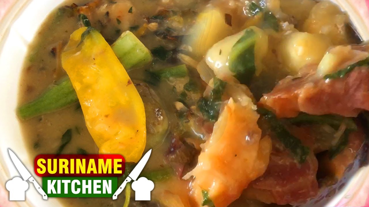 Surinaamse Bravoe Soep Recept | Surinamese Famous Soup Recipe | Suriname Kitchen