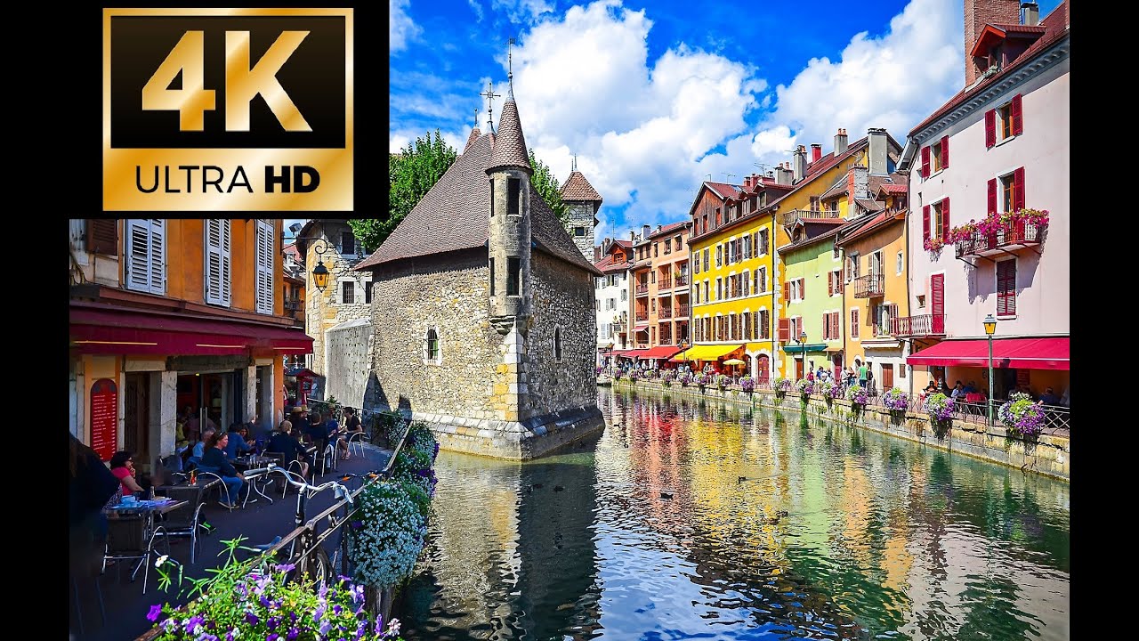 ANNECY France, Virtual Walking 4K/60FPS