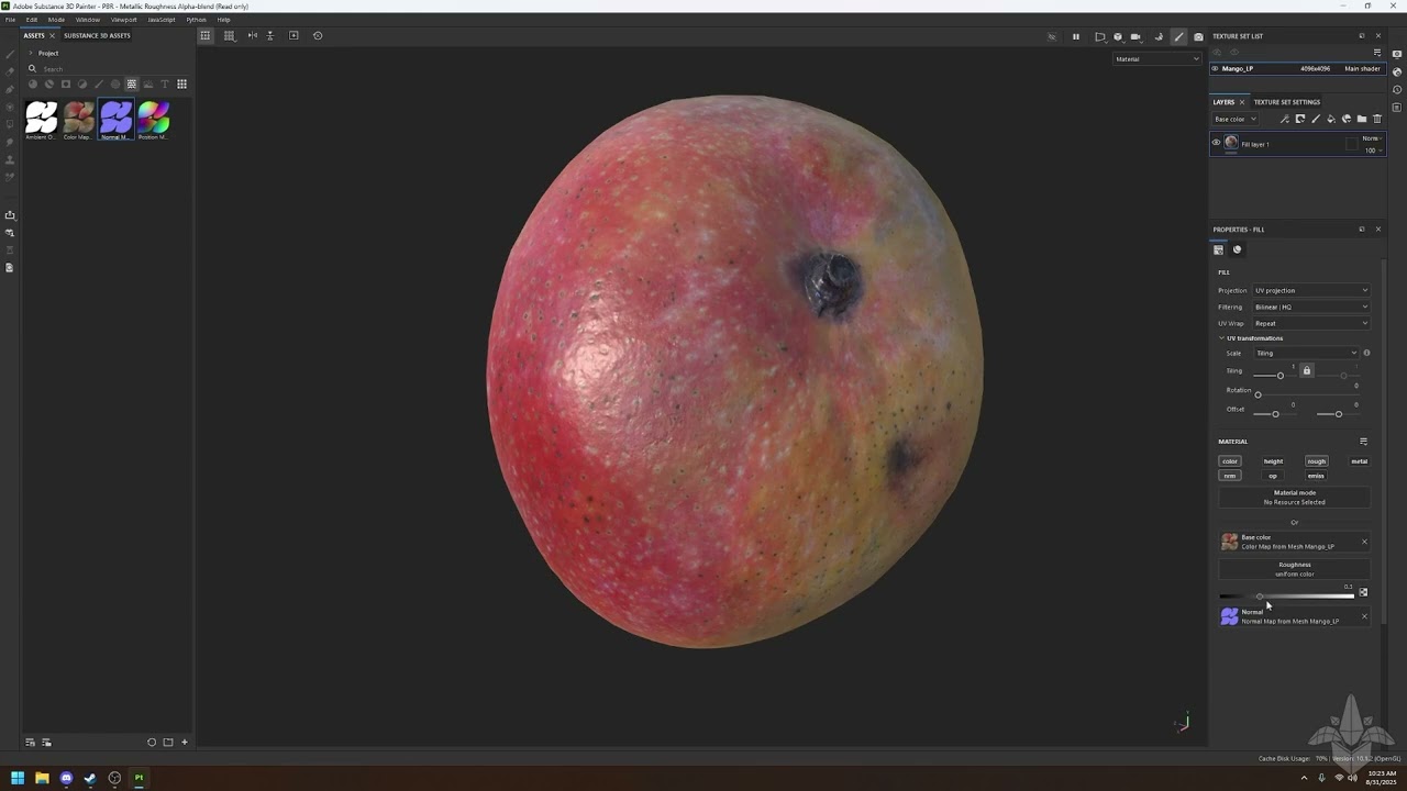 High to Low Photogrammetry Model Bake Using Substance Painter