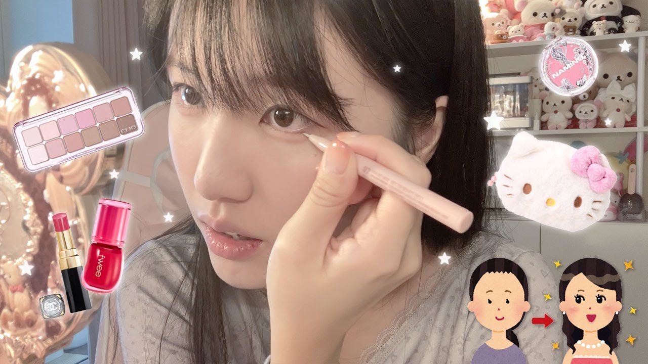 오랜만에! 메이크업 asmr | 수술 후 첫 데이트. . . ☆ﾟ.*･