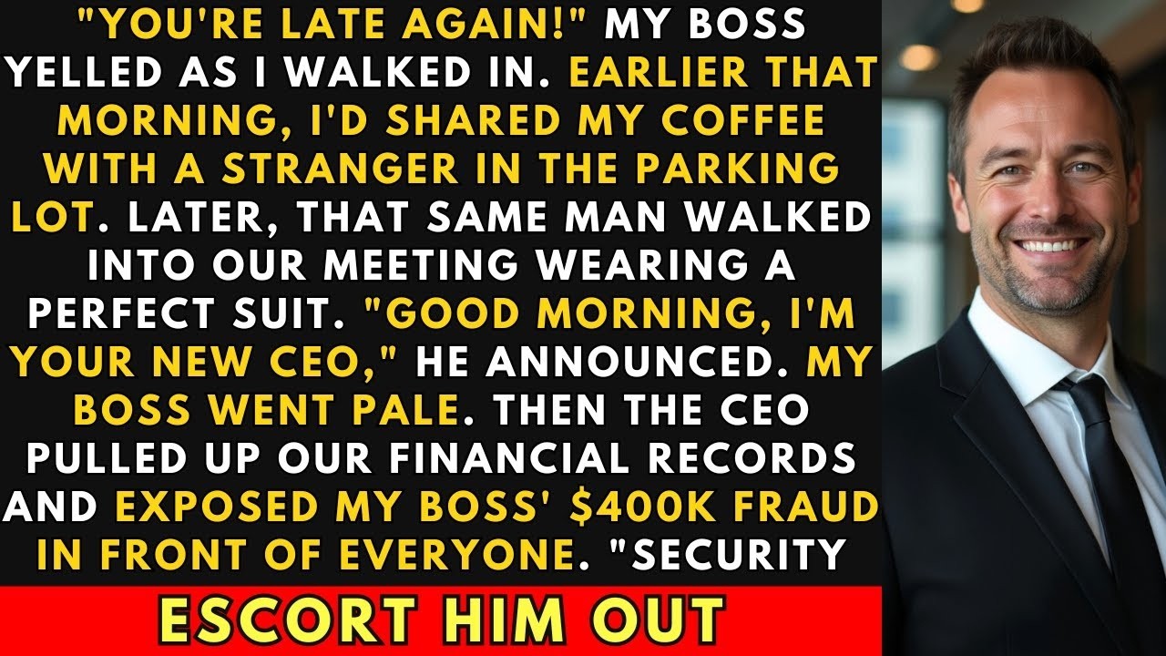 I Gave My Coffee To A Stranger – He Became The CEO Who Exposed My Boss's $400K Fraud