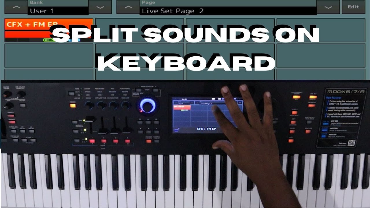 SPLITTING KEYBOARD SOUNDS LIKE A PRO on Yamaha MODX and MONTAGE!