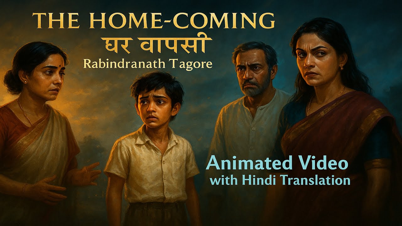 The Home-Coming | Rabindranath Tagore | Animated Video with translation in English & Hindi