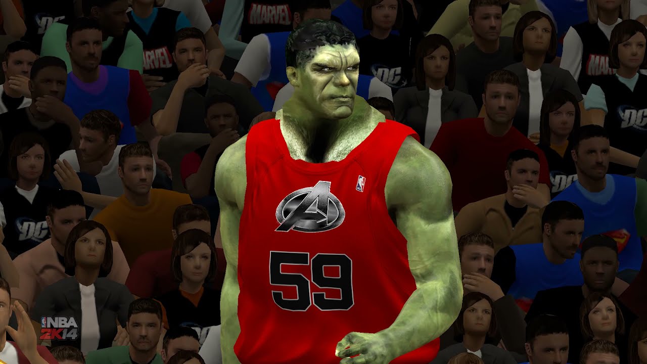 NBA 2K14 - Mod Marvel The Avengers vs DC Justice League - PC (2013) - Test Windows 10