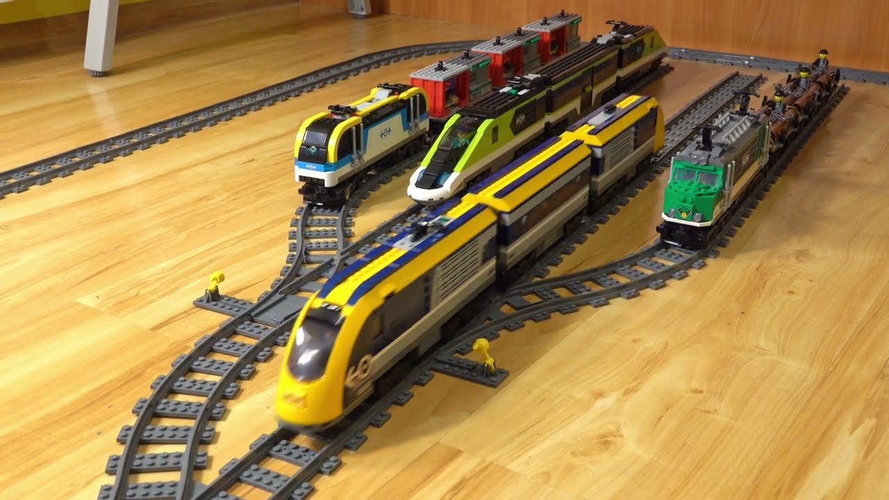 Epic LEGO Train Yard Operations 🚂 | 4 Trains in Action!