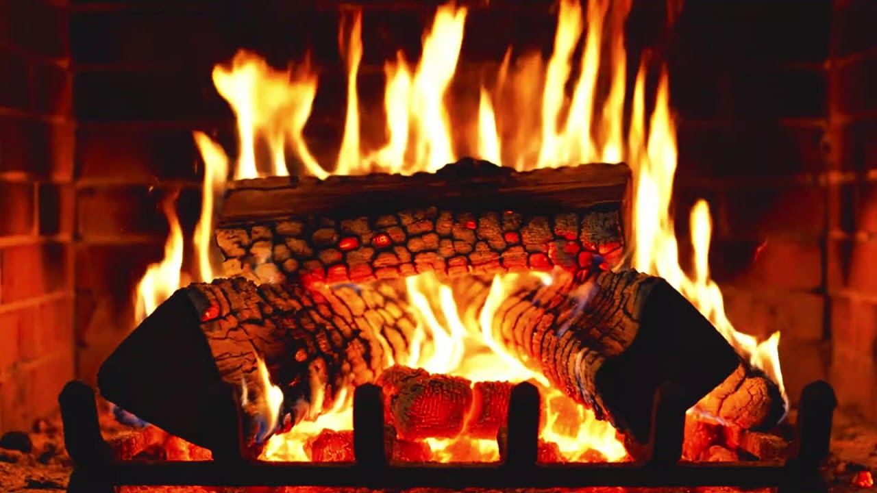 🔥Night Fireplace Ambience 🌙 Warm Fire Sounds for Calm & Relaxation