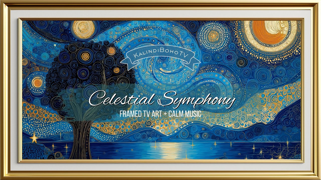 Celestial Symphony | Framed TV Art + Relaxing Cosmic Music for Starry Nights