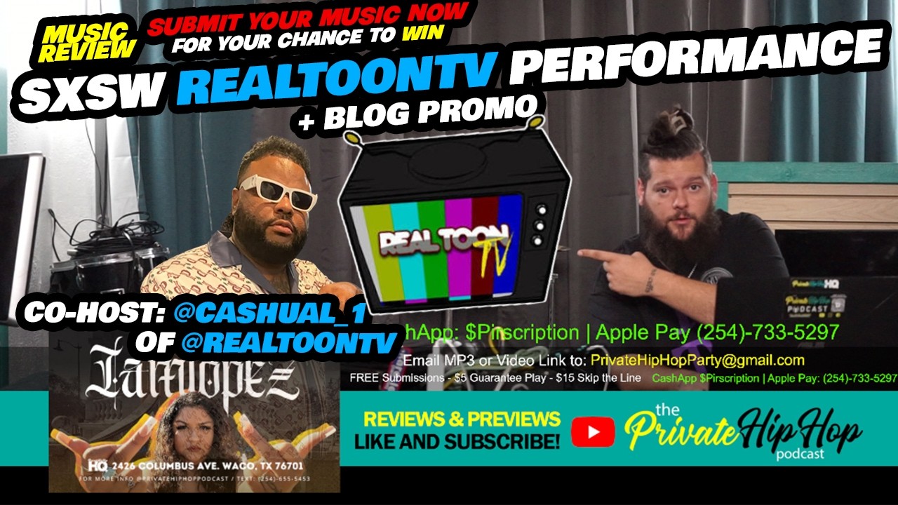 “Reviews & Previews” #362 - Private Hip-Hop Live Stream - w/ Cashual of RealToonTV
