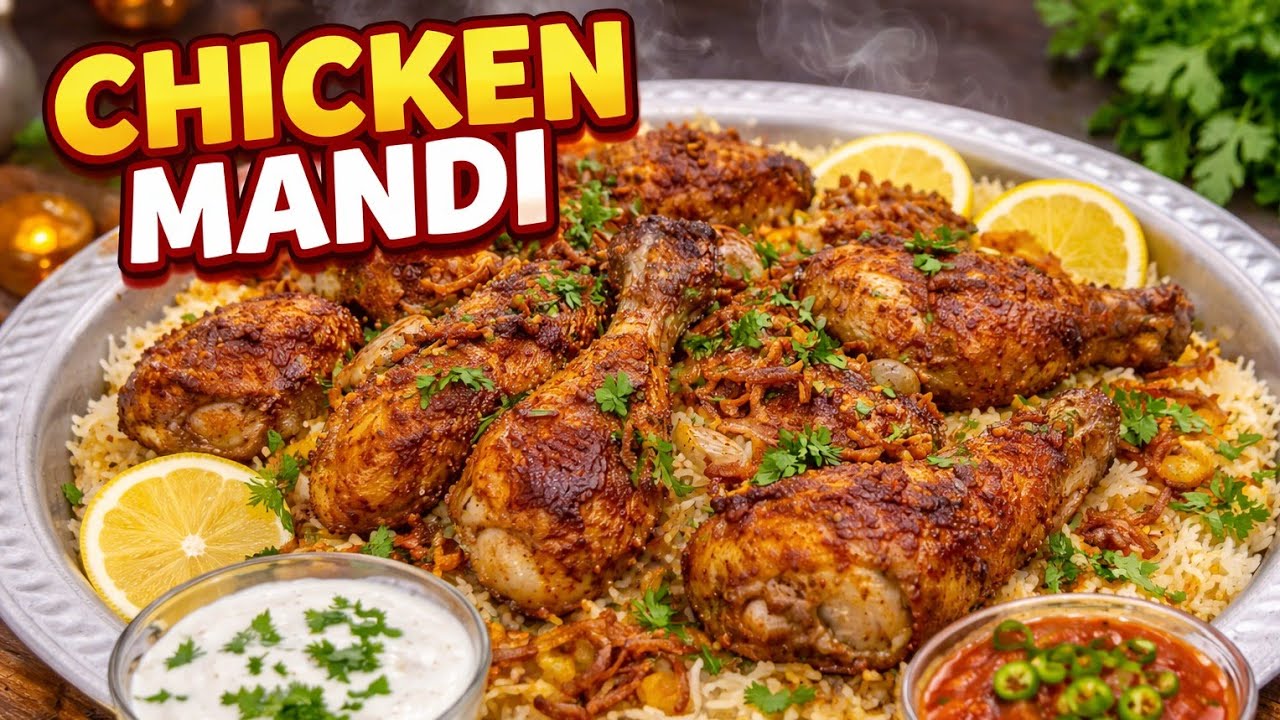 FAMOUS ARABIAN CHICKEN MANDI RECIPE |MANDI Biryani Restaurant Style|CHICKEN MANDI Recipe 