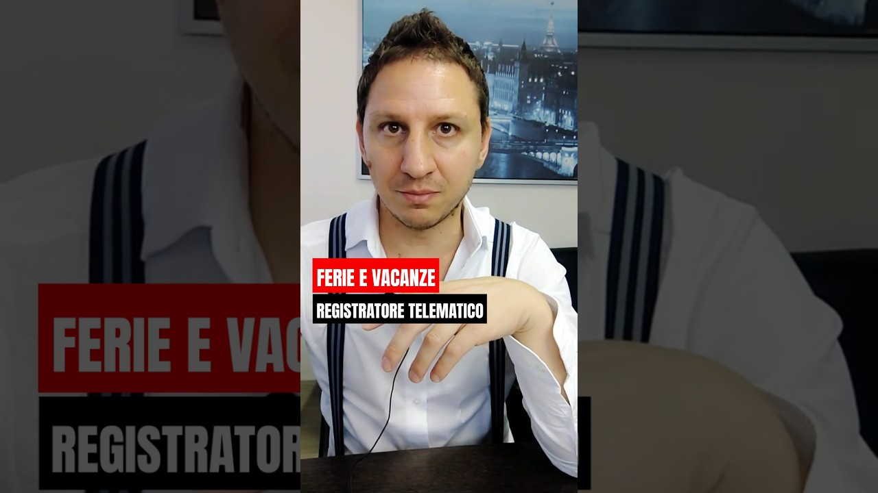 REGISTRATORI telematici e FERIE da comunicare. Vero o falso? Cosa bisogna sapere! #commercialista