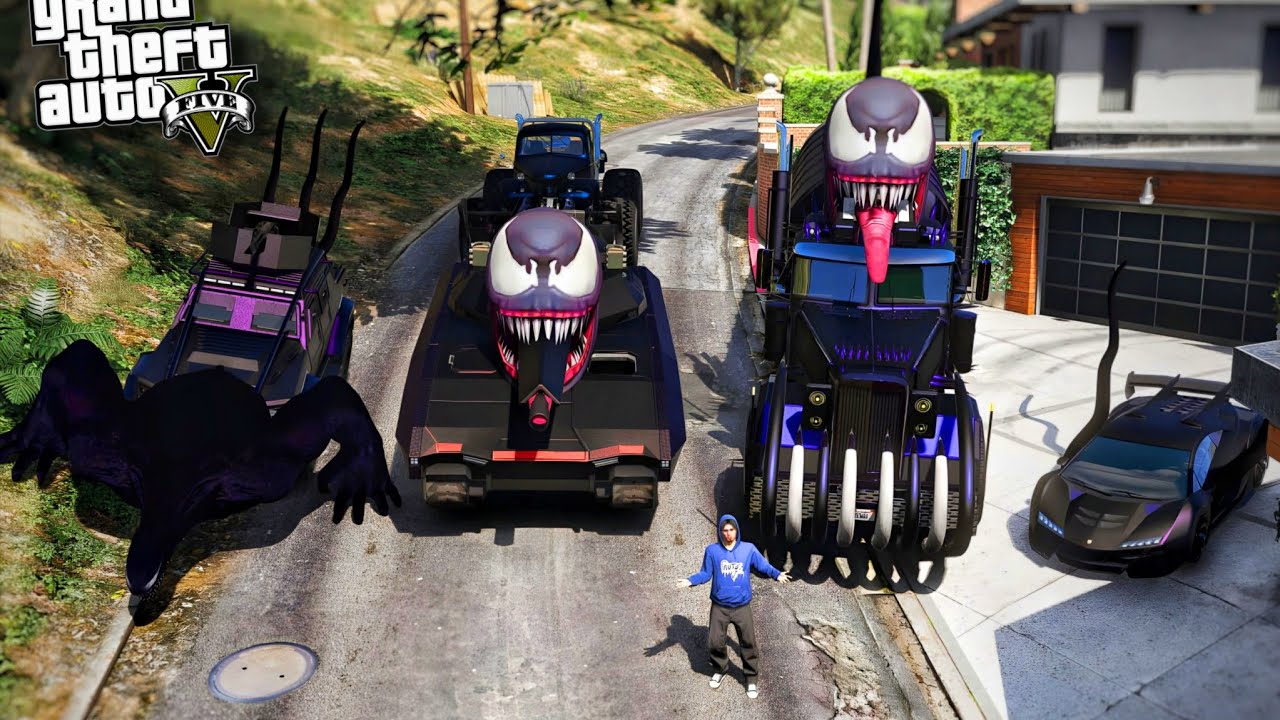ကျွန်တော် Venom ရဲ့ကားတွေခိုးခဲ့တယ် | Stealing Venom's Cars in GTA V ( KAIDO2.0 )