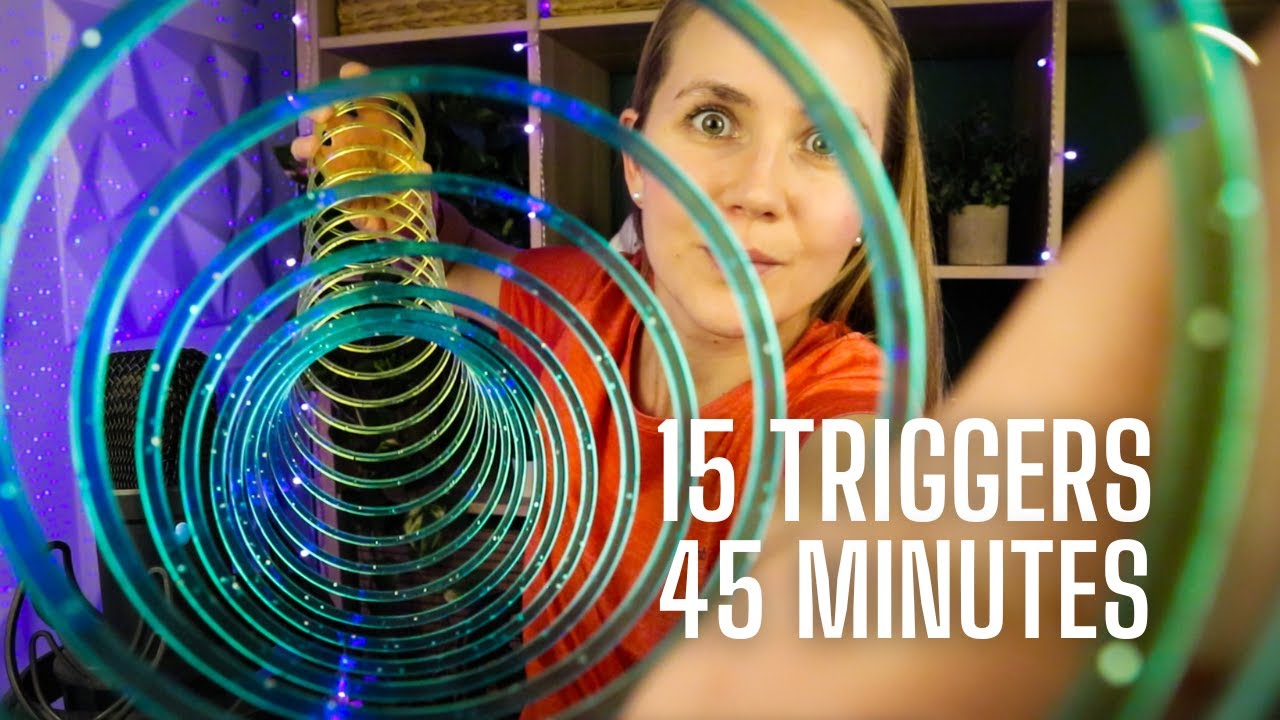 ASMR 15 Triggers in 45 Minutes