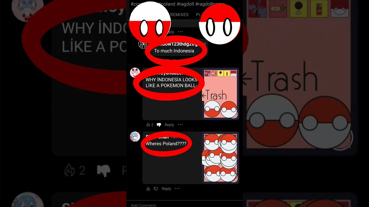 Poland and Indonesia Check and then bruh!!! #contryballs #polandball #indonesiaball