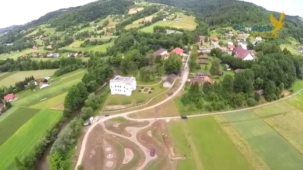 Szymbark centrum z lotu - Czerwiec 2015