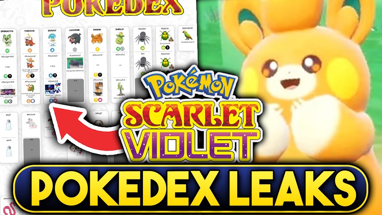 ВСЕ НОВЫЕ УТЕЧКИ POKEMON! ОБНОВЛЕННЫЙ POKEDEX 9 ПОКОЛЕНИЯ (450+)! Утечки Pokemon Scarlet & Violet!