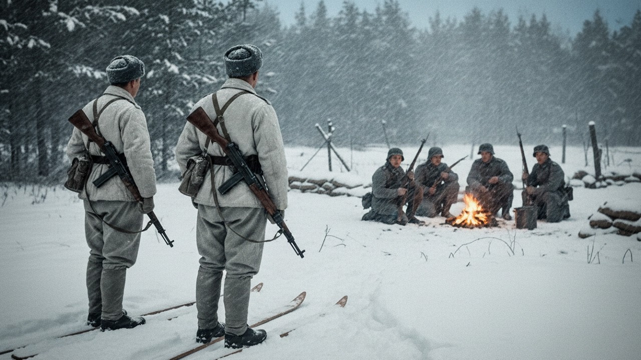 Wehrmacht věřil, že ho vánice zachránila – než se ze sněhu vynořili sovětští lyžaři!