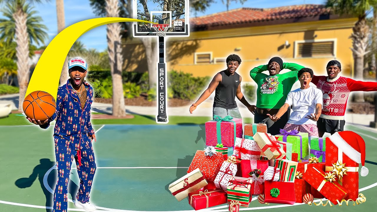 Make the 0.1% Trickshot… Win the $ Christmas Present ft. SSH