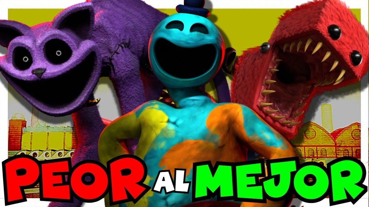 TODOS Los juegos de POPPY PLAYTIME del PEOR al MEJOR