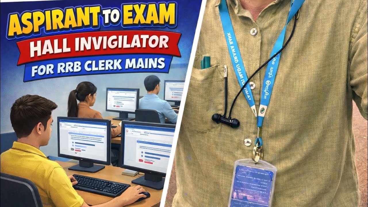 Once an Aspirant… Now an exam hall Invigilator (RRB CLERK MAINS) | Ungalaiyum Mudiyum 💪