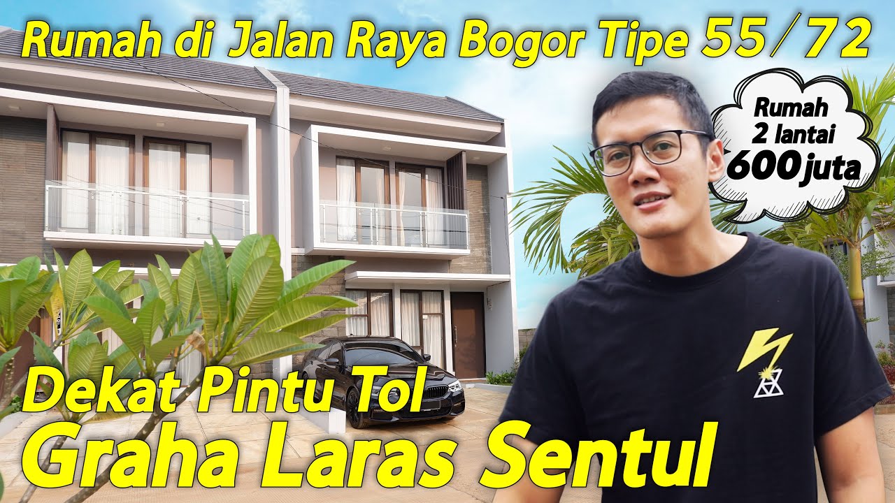 Rumah Di Jalan Raya Bogor Tipe 55/72 Dekat Pintu Tol, Graha Laras Sentul