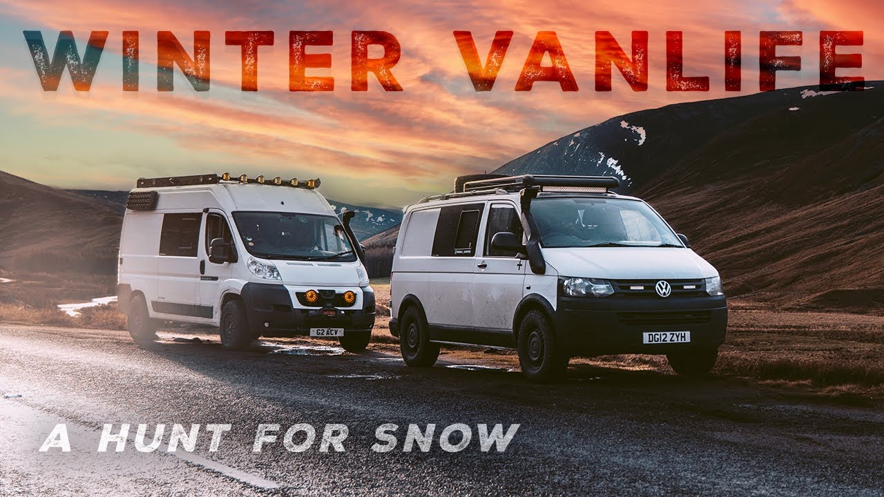 WINTER VANLIFE in SCOTLAND - Chasing the snow in the Cairngorms! Ep1