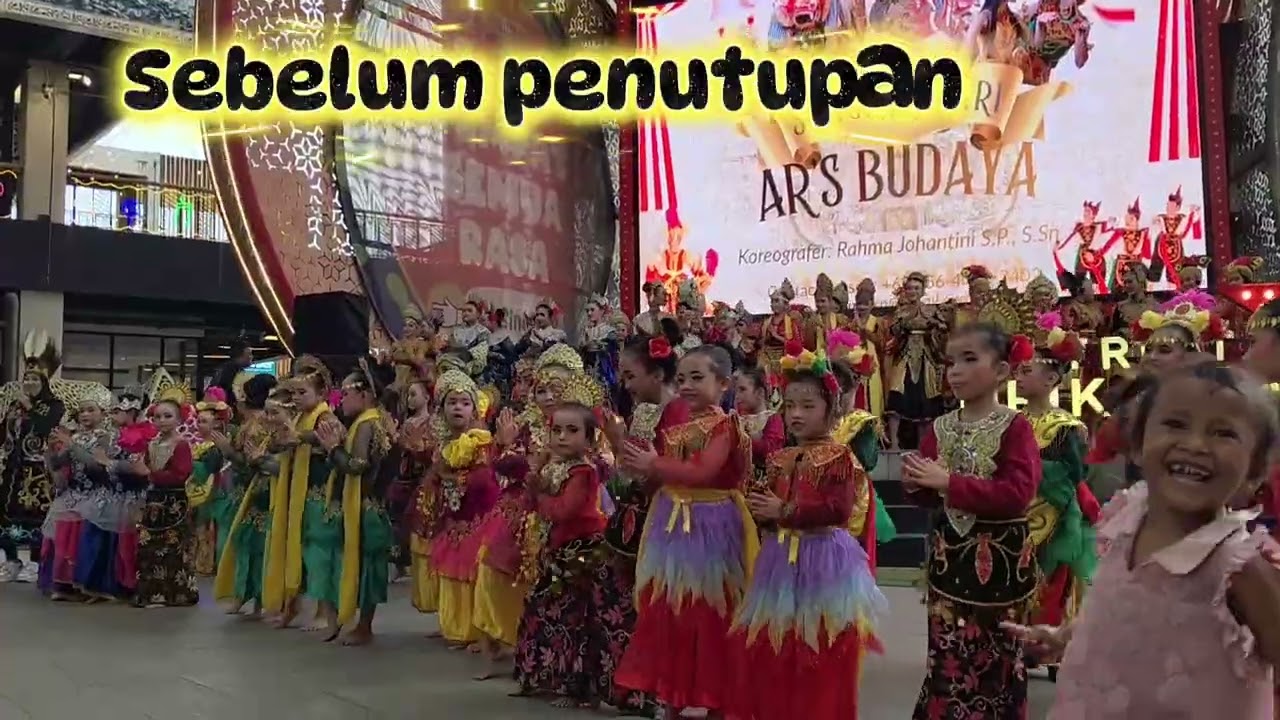 Kegiatan pentas Seni sanggar tari Ar's Budaya, mba Kiya tampil pertama kali👏