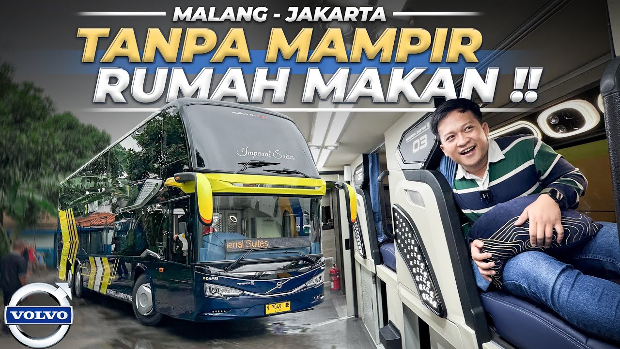 SERVICE MAKAN DILUAR DUGAAN ‼️ Layanan Express Damri Double Decker Malang Jakarta