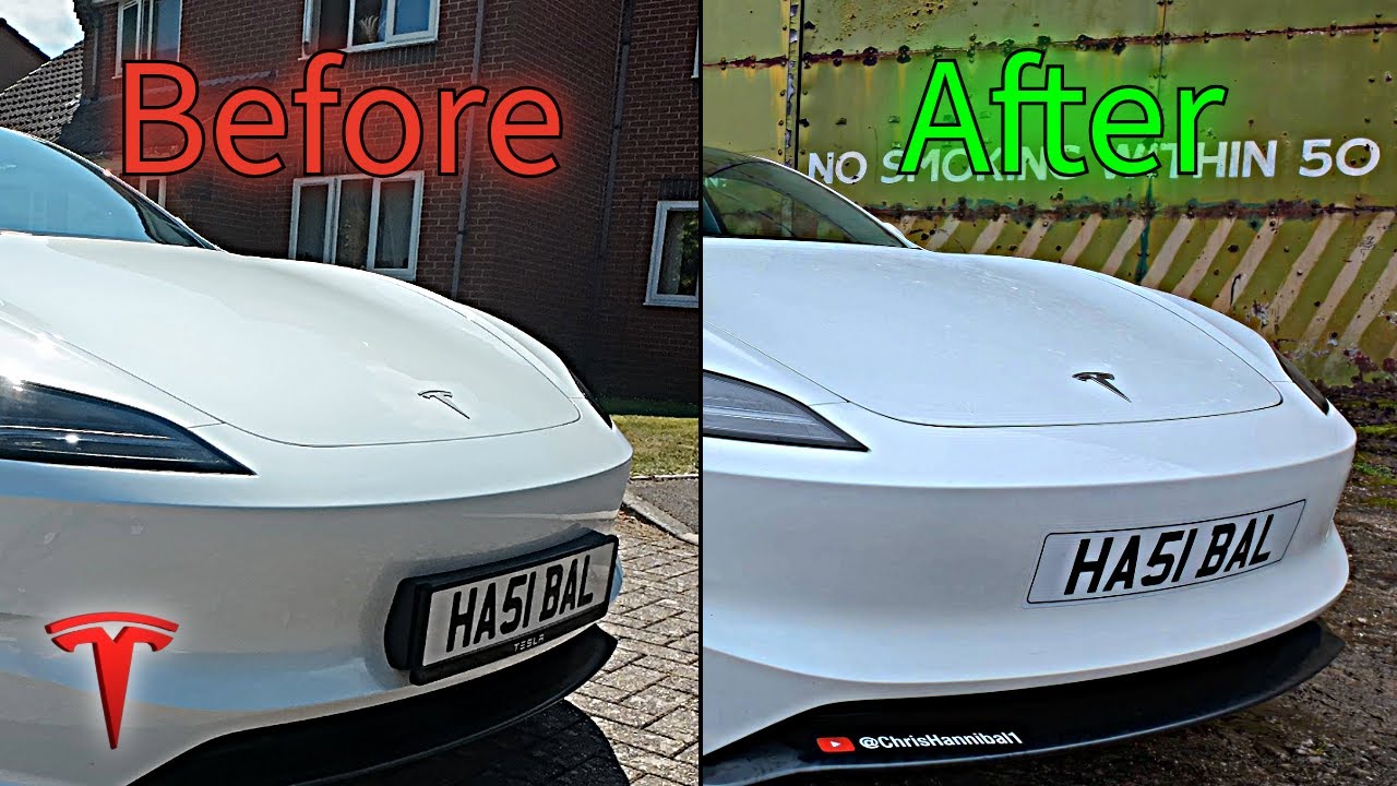 I Removed the Ugly Front Plate on My Tesla Model 3 Performance