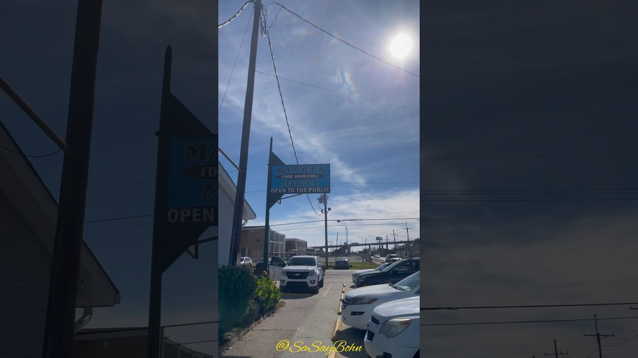 Marque&rsquo;s Wholesale Food Market Harvey,La open to the public Monday-sat 08:00 am &ndash; 07:00 pm