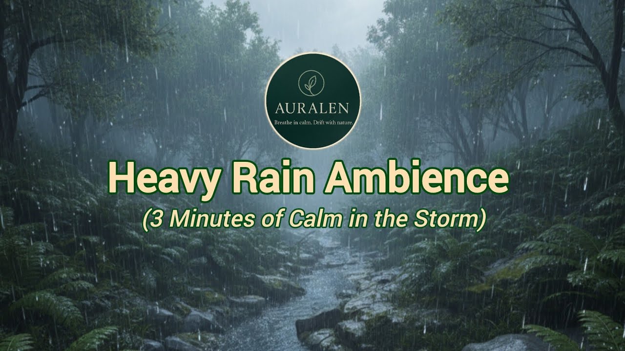 Auralen &ndash; Heavy Rain Ambience (3 Minutes of Calm in the Storm)
