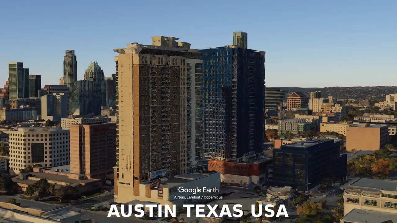 Austin Texas USA - A City Shaped by the Balcones Fault and Hill Country