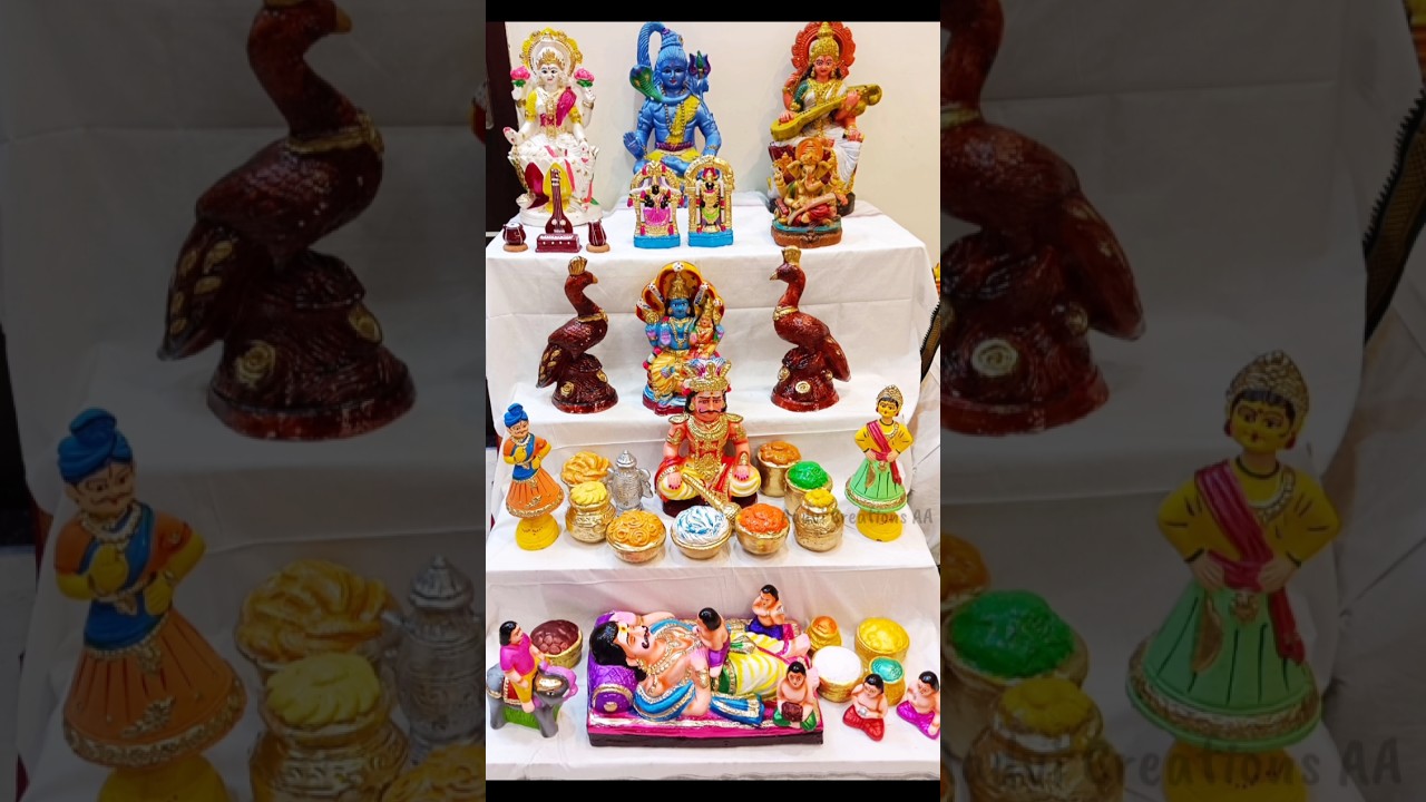 Navaratri doll decoration ideas🎎 #shorts2024