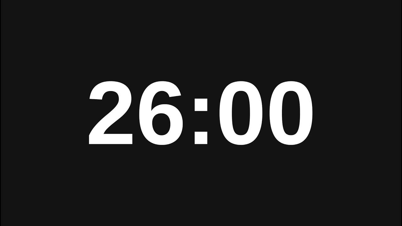 26 Minute Timer | For Focus, Study, or Creative Work