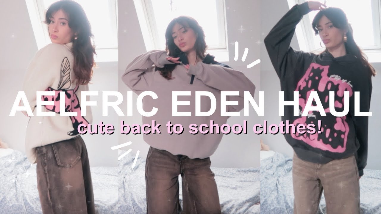 HUGE TRY-ON HAUL WITH AELFRIC EDEN 💙⭐️ | back to school clothing haul