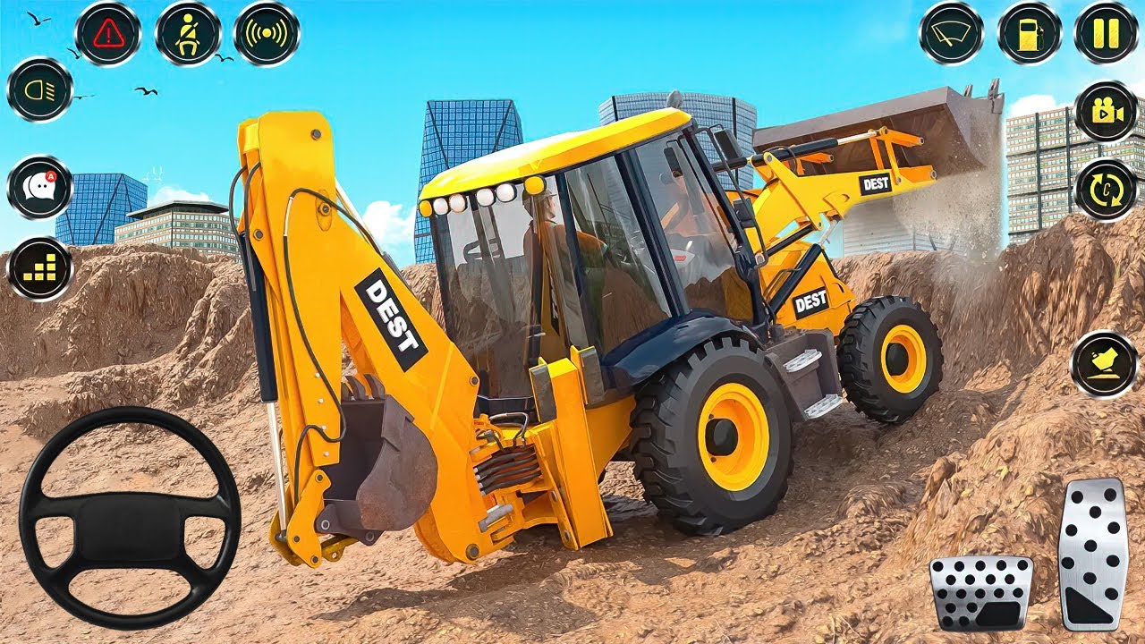 Real Construction Simulator 3D - JCB Excavator Driving Game 2026 - Android Gameplay