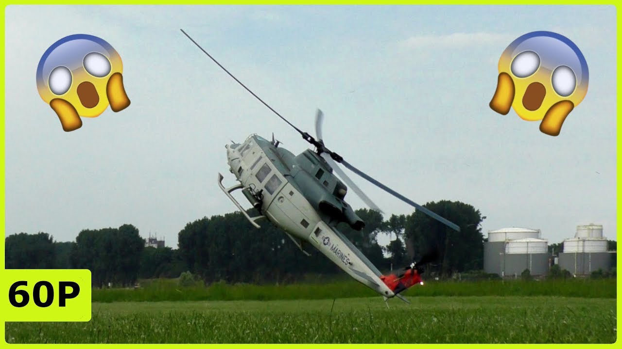Heliday Duisburg 2018 - Почти авария с прекрасным Huey Bell UH-1Y от Фрэнка Ведекинда