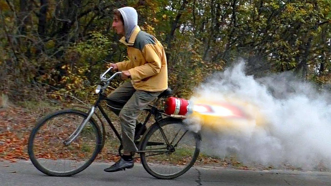 JET ENGINE Bike DIY (nitrate-caramel fuel)